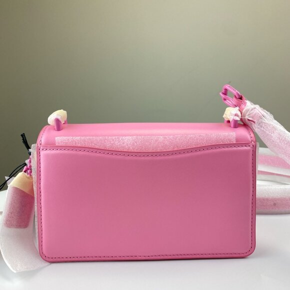 Coach CR521 Mono Bandit Leather Crossbody in Vivid Pink - Picture 5 of 12